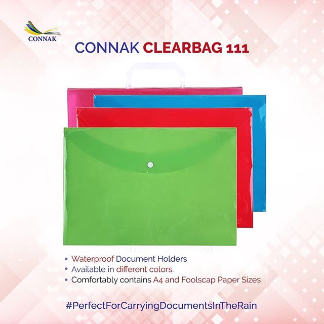 sammylive29's tweet photo. Tidy your desk and organize ur documents with Connak Expanding Files. Protect your documents with our clear bags.
#Connak #Stationery #JustQuality #ExpandingFile #ClearBags #Ikorodubois #Extraction2 #ajsbirthday2020 #CHEMCI #ThursdayMotivation #NLNT89 https://t.co/WbVmuiHw9g