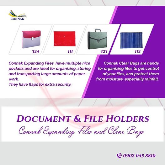 sammylive29's tweet photo. Tidy your desk and organize ur documents with Connak Expanding Files. Protect your documents with our clear bags.
#Connak #Stationery #JustQuality #ExpandingFile #ClearBags #Ikorodubois #Extraction2 #ajsbirthday2020 #CHEMCI #ThursdayMotivation #NLNT89 https://t.co/WbVmuiHw9g