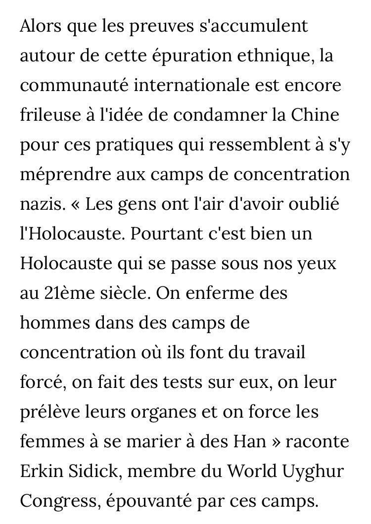 ADM_Action's tweet photo. 🔴La Chine vend les organes des musulmans #Ouigours enfermés dans des camps, sous l’appellation «organes halal» pour les pays du Golf. 

➡️Les preuves s'accumulent autour de cette épuration ethnique, l pratiques ressemblent aux camps de concentration nazis #Ouighourslivesmatter https://t.co/jRs3okslqx
