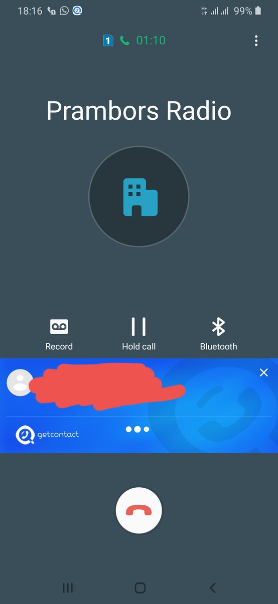 Cuma bales tweet dari <a href="/Prambors/">prambors</a> langsung di telpon tdi buat on air dong. Terimakasih radio kesayangan aku 🥰