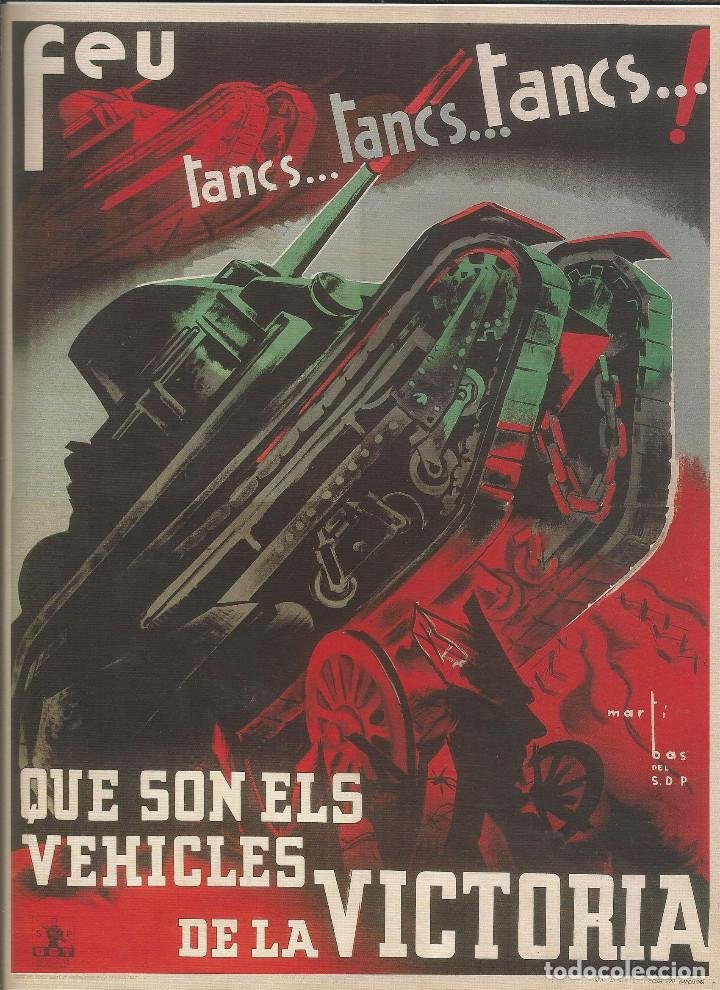 Catalan propaganda from the Spanish Civil War, featuring two of my favourite posters from the war. Thanks to  @garbuixgrafic for these.