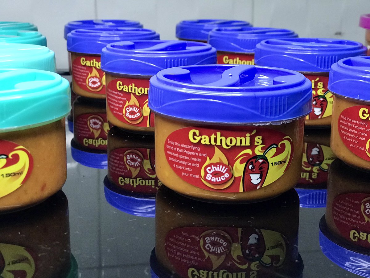 GathoniPepeno's tweet photo. Hey guys! So I recently started my own chilli sauce business and I branded it! It would mean a lot to me for you retweet this and purchase it too. 150ml is 200sh, 500ml is 600sh.  Delivery charges apply. Please support your girl.😊💛 https://t.co/WuBXsZxa2r