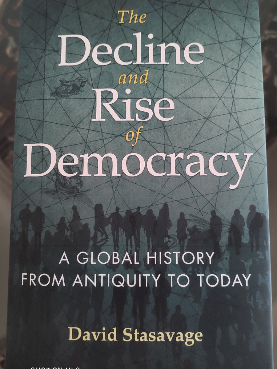 After waiting for almost two weeks, just got my copy of the Decline and Rise of Democracy, directly from the author. So excited to read it. Thanks David!