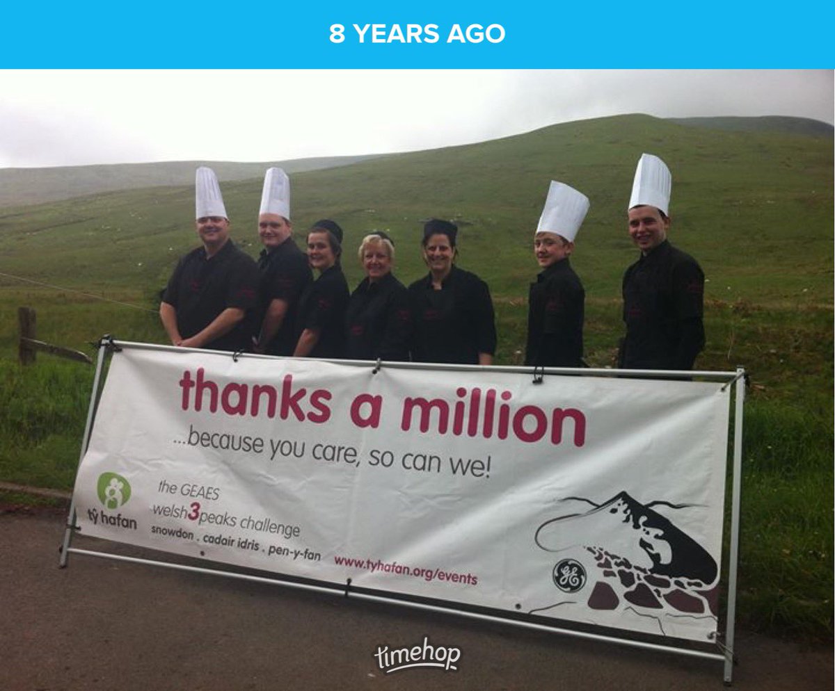 A great throwback this Thursday Our first donation to Ty Hafan providing all the food and staff to cater for the amazing Welsh 3peaks challenge, 8 years ago and our values have not changed with still sponsoring our local community since the very beginning, @tyhafan #supportlocal