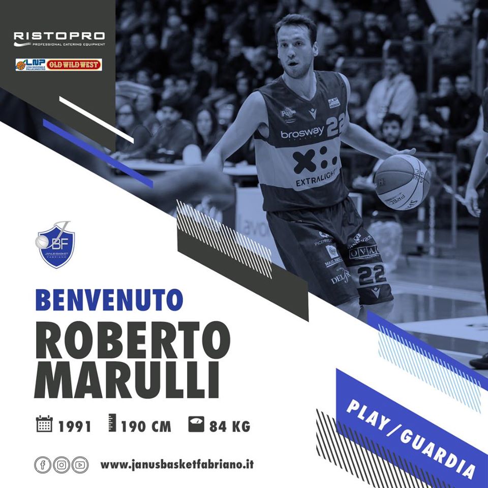 Almeno Rob resta nei paraggi: sarà una delle stelle dell'ambiziosa <a href="/JanusFabriano/">JanusBasketFabriano</a> in Serie B.
In bocca al lupo!