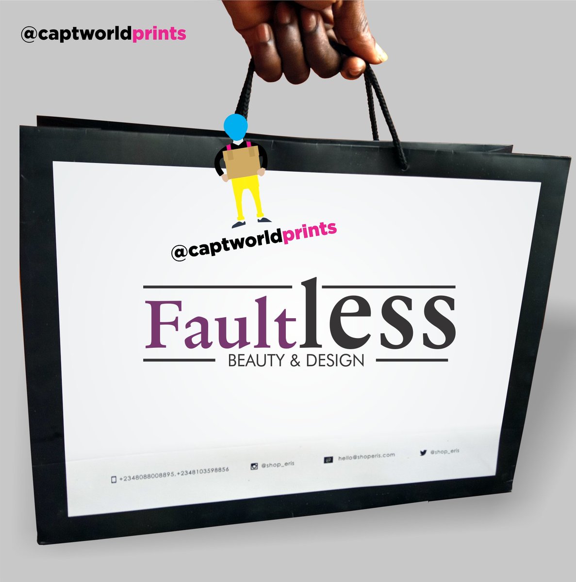 CaptworldPrints's tweet image. We print quality paper bags.
#packingbags Amaechi #dontleavemechallenge