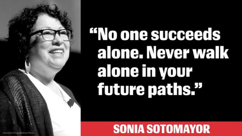 Walking into meeting today comforted by the words of Sonia Sotomayor. Happy birthday, Justice Sotomayor  