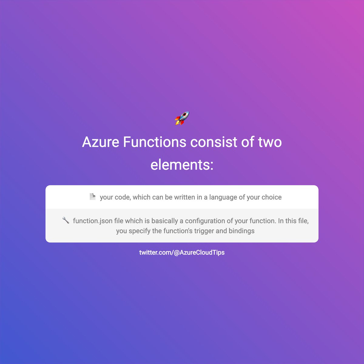 Azure Tweet-Sized Lessons 🧑‍💻 tweet media