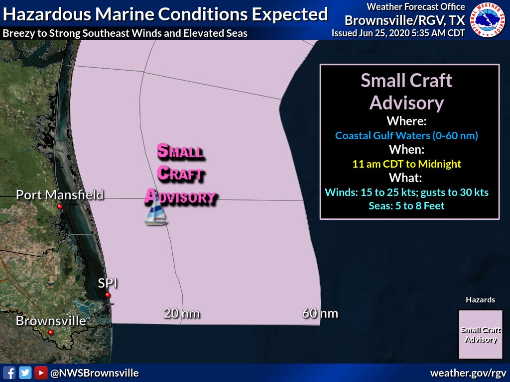 Hazardous marine conditions of breezy to strong southeasterly winds and
