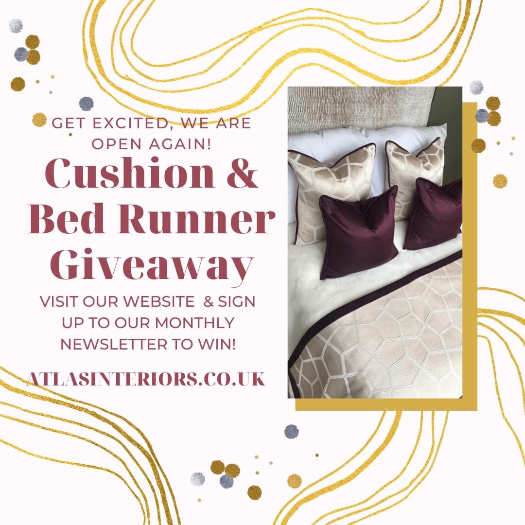 GIVEAWAY! Visit atlasinteriors.co.uk &amp; sign up for our newsletter to win 😃