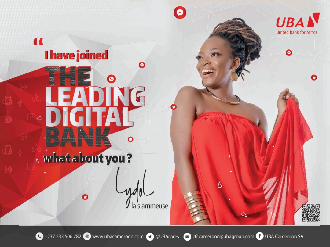 ubacameroon's tweet photo. Lydol La Slameuse has joined the leading digital Bank! 
What are you waiting for? 😎

#TheLeadingDigitalBank https://t.co/GWLbS2AMCk