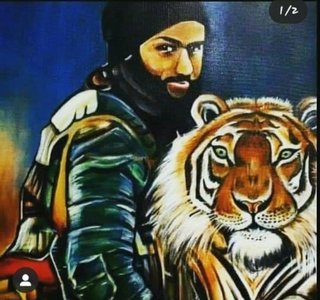 zulkar_nainn's tweet photo. Beauty reached America! 
Kashmir will miss you even after freedom, may Allah Almighty grant you highest place in jannah. 
#BurhanSb 
#SameerTiger https://t.co/vJtPqkgEZG