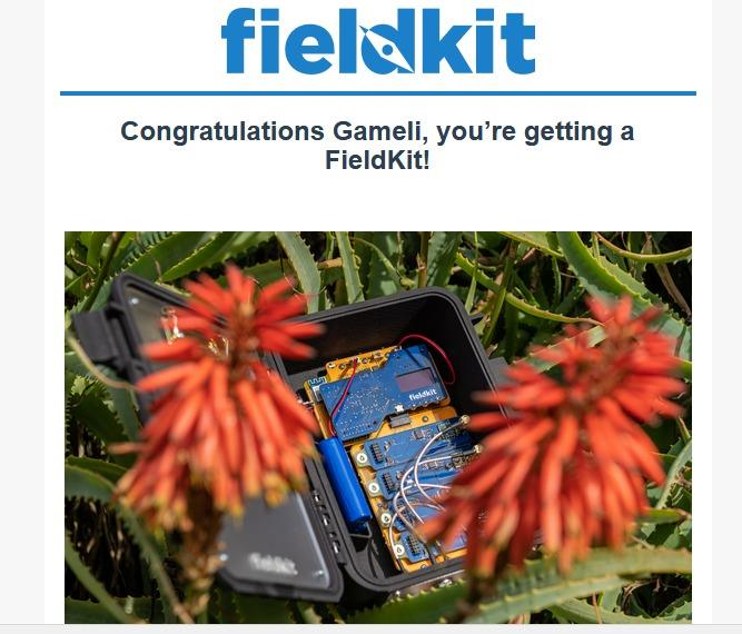 GLabNetwork's tweet photo. Excited to have received a boost to our #CommunityScience and Science Outreach efforts from @FieldKitOrg who selected @gamelmag to receive an environment station in the #FieldKit50 giveaway! Thanks for the opportunity. Learn more about FieldKit at https://t.co/F9IHXNecrV #Sci4D https://t.co/fVwqisaSpj