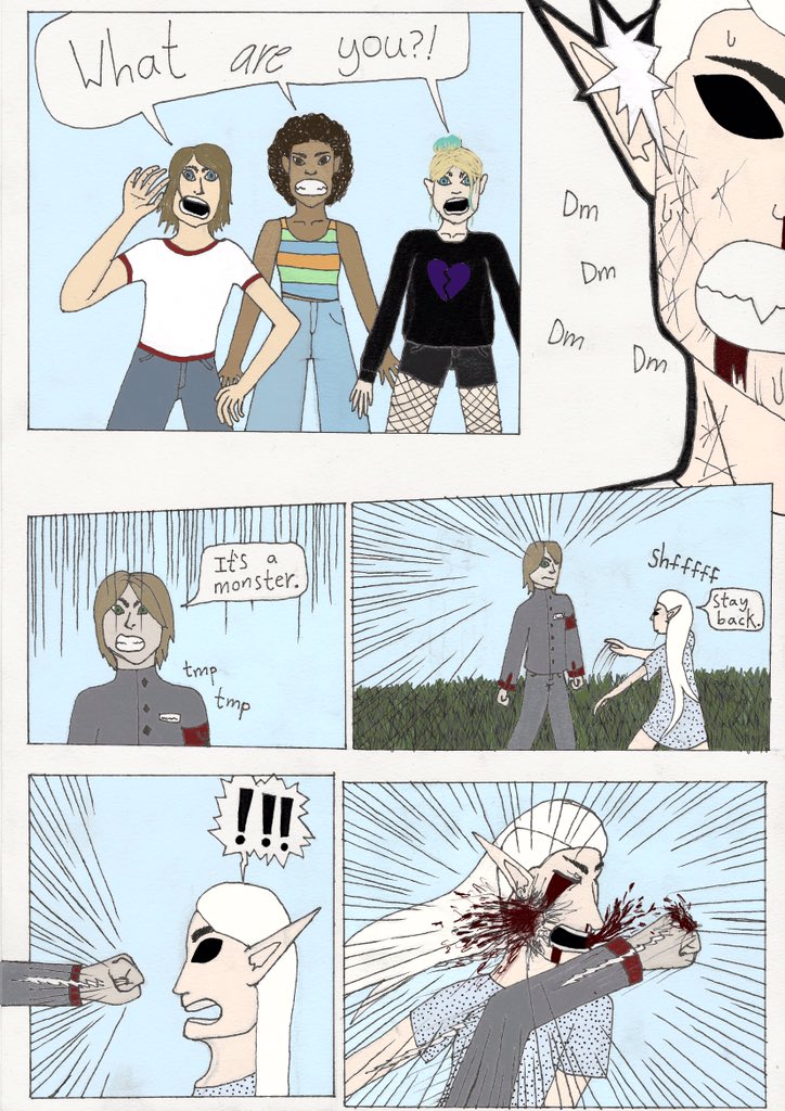 friedareads's tweet image. And finally... it’s the seventh page of my #boundbydarknesscomic! Hope y’all enjoy!