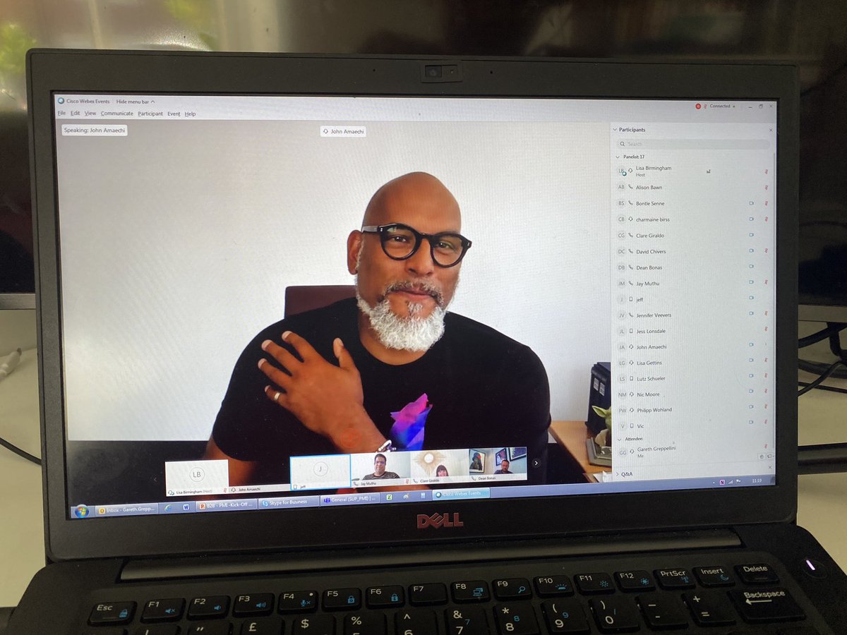 Greppellini's tweet photo. Super proud to listen and learn from @JohnAmaechi in our Togethering session today - thank you John, you’ve given me lots to think about and act upon - you also helped me consider how I feel about our Purpose in a different way #EmbraceTheWince https://t.co/ugcOMStH4i
