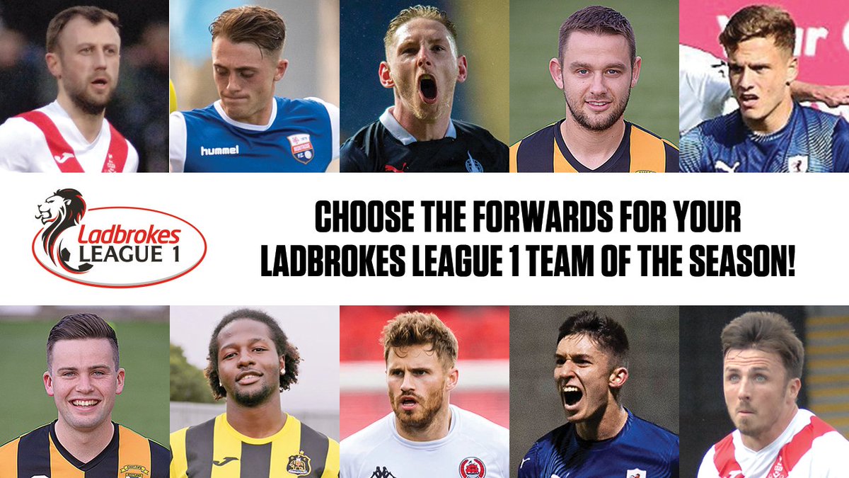 spfl's tweet photo. 🗳️ Voting is now open for you to select the forwards for your @Ladbrokes League 1 Team of the Season!

Vote here 👉 https://t.co/TPGdY3GQZ1

Voting closes at 12pm on Friday 26th June.

#SPFL https://t.co/sBXojQk3hf