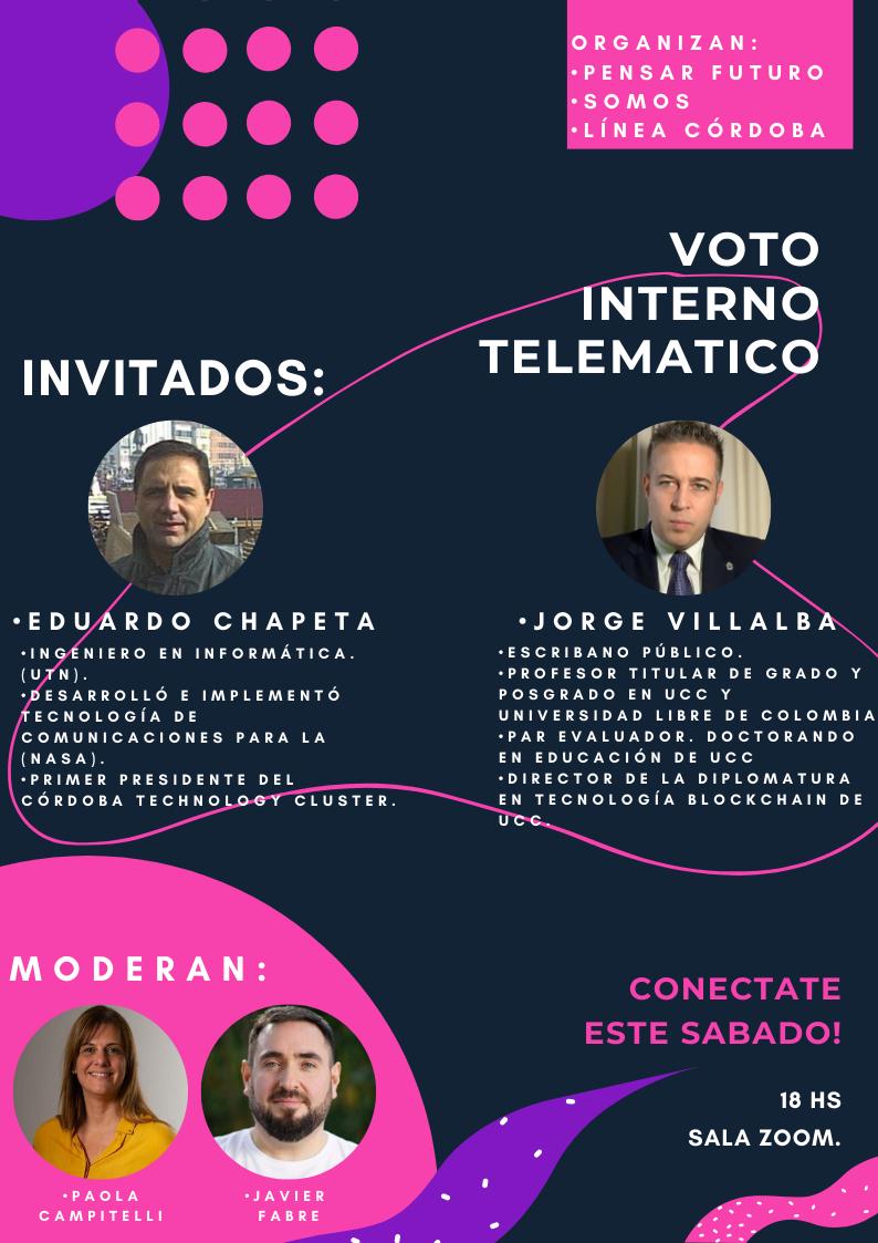 De que se trata el voto telemático? Hablaremos con expertos. Somos más transparentes, más eficientes y ahorramos recursos con su utilización? Es una forma de inclusión?