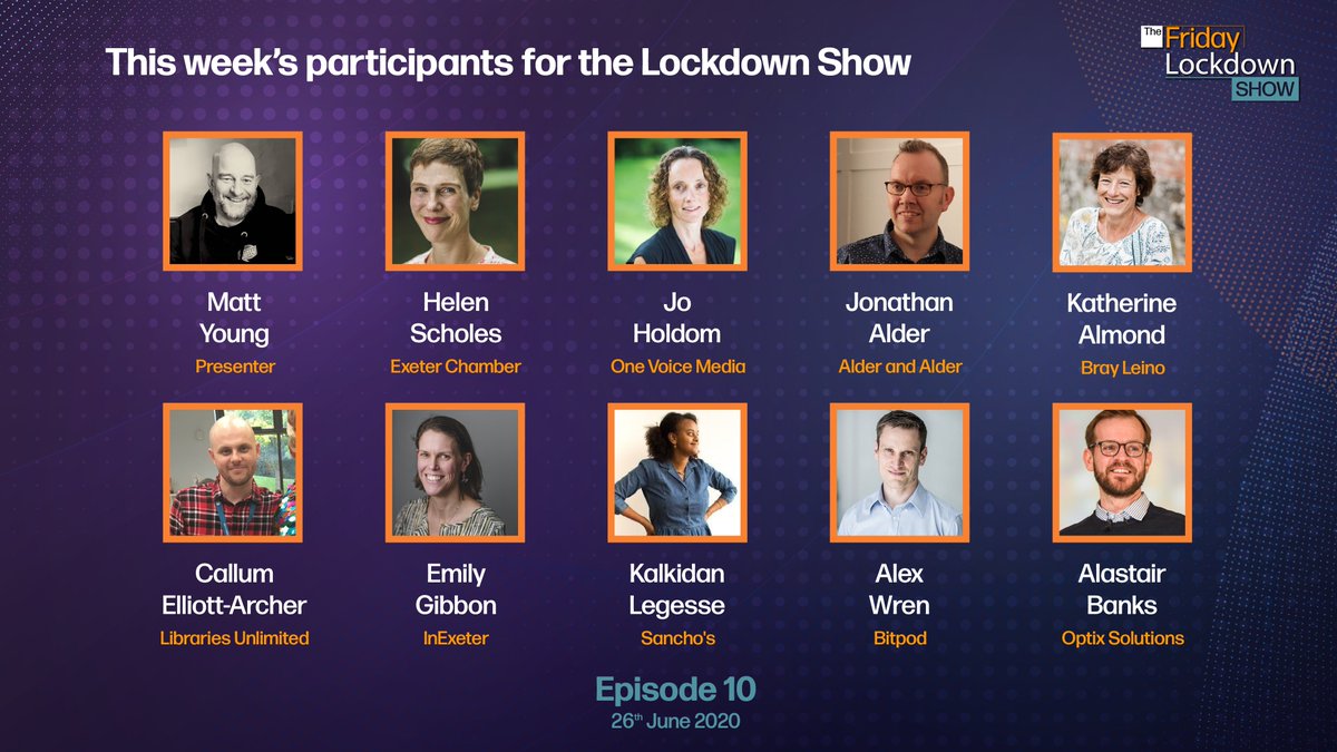 exeterchamber's tweet photo. Tomorrow special guests Emily Gibbon, @tweetinexeter, Kalkidan Legesse, Sancho's and Callum Elliot-Archer, Libraries Unlimited will update on their organisations and Exeter City Centre as lockdown eases.  Join us, Friday 26 at 2: https://t.co/vw4d0SSgpI #fridaylockdownExeter https://t.co/SGB8KkIvtB