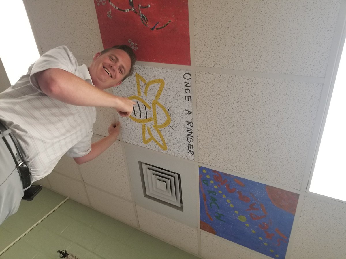 TMTreadway's tweet photo. Caught red handed! @PFE_Rangers @BES_Principal_ #shenanegans https://t.co/2FPnJODBGm