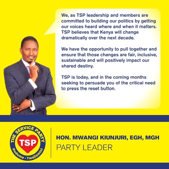 We <a href="/TheServiceParty/">THE SERVICE PARTY 🇰🇪</a> shall never tire of reminding ourselves that, above all, #service to our people will remain our enduring pursuit.