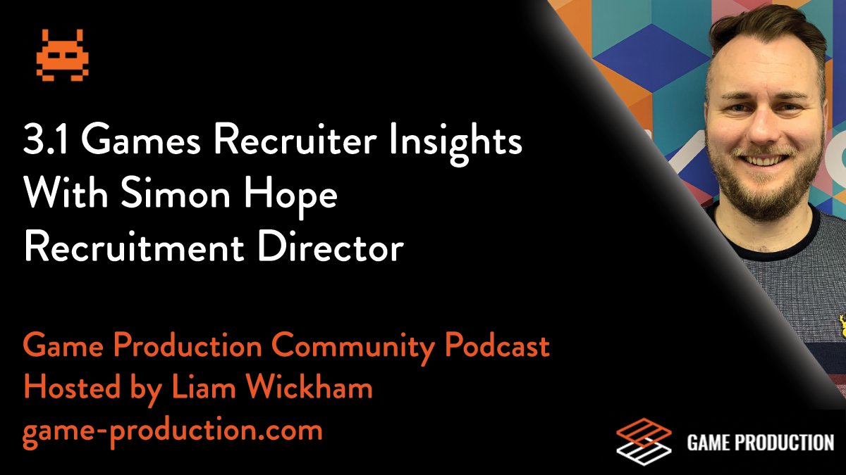 Our very own <a href="/Games_Recruitor/">Simon Hope</a> features on the Game Production Community Podcast with the lovely Liam Wickham of game-production.com. They discuss recruitment and the many facets of a video game Producer. 

Listen here - game-production.com/podcast/episod… 

#podcasting #gamedev