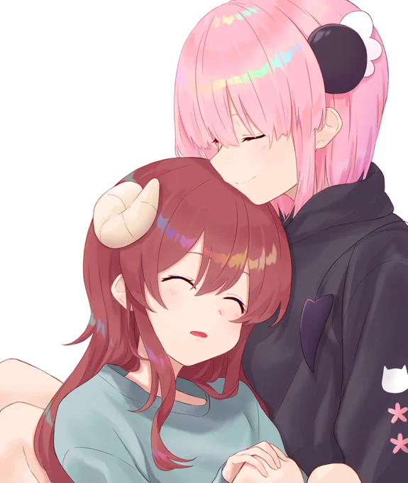 百合の日らしいので以前描いた桃シャミを 
