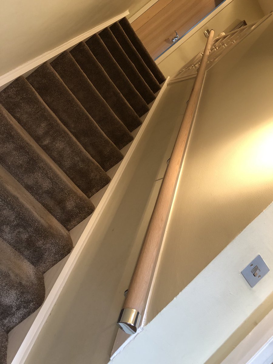 New oak doors and handrails fitted recently in Robroyston