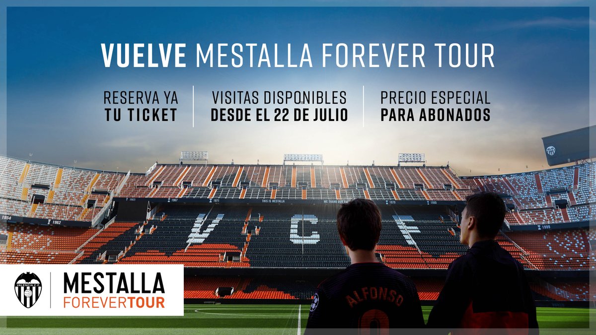 Estamos muy contentos de poder anunciar que volvemos a la carga. Empezamos de nuevo el 22 de julio con el Tour de Mestalla. Nueva situación pero con la misma ilusión de siempre... incluso más. dtaocioyturismo.com/el-tour-de-mes…