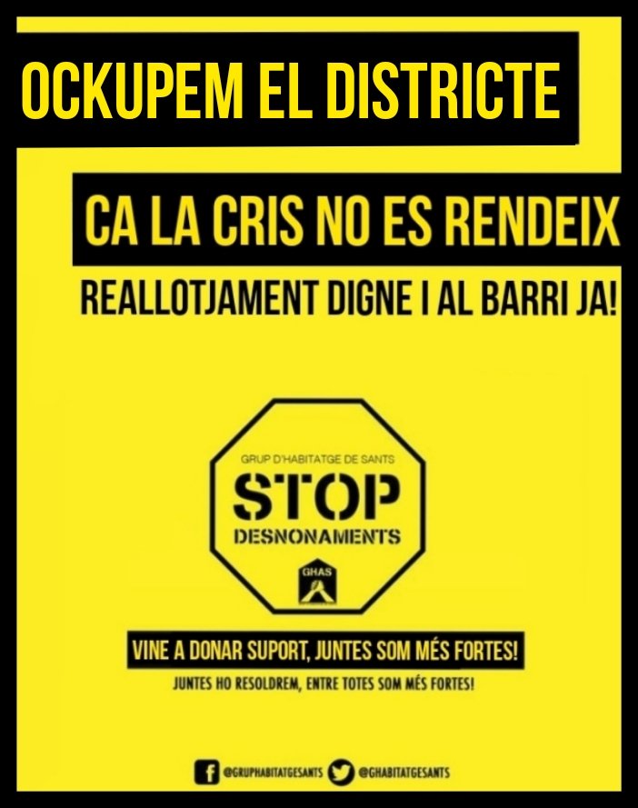 HabitatgeSants's tweet photo. .@BCN_SantsMont seguim esperant voluntat politica perque les unitats de convivència de @Ca_la_Cristina es quedin a #Sants 
@xavifar @MarcSerraSole @AdaColau https://t.co/YF2VeLsU5a