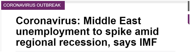 "Forget Europe and the US, I wanna make money in the gulf."Debt levels, unemployment and budget deficits are spiking in the gulf following the corona virus-led recession; piling pain on economies already hit by conflicts and an oil price slump.