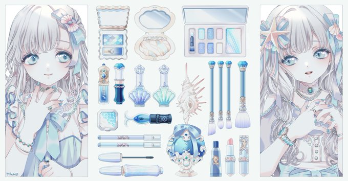 「cosmetics ribbon」 illustration images(Latest)｜3pages