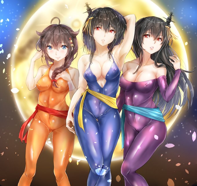 過去絵なんだけど、個人的に気に入ってる
キャッツアイ姿の時雨・山城・扶桑
そのうちリメイクしたい気がする… 