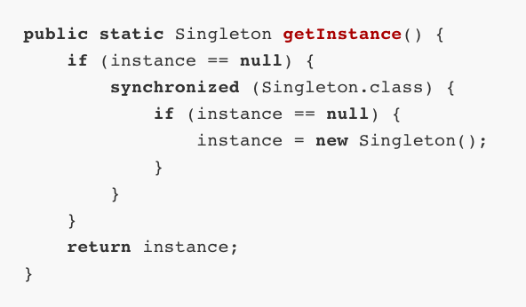 Singleton and Double Checked Locking 