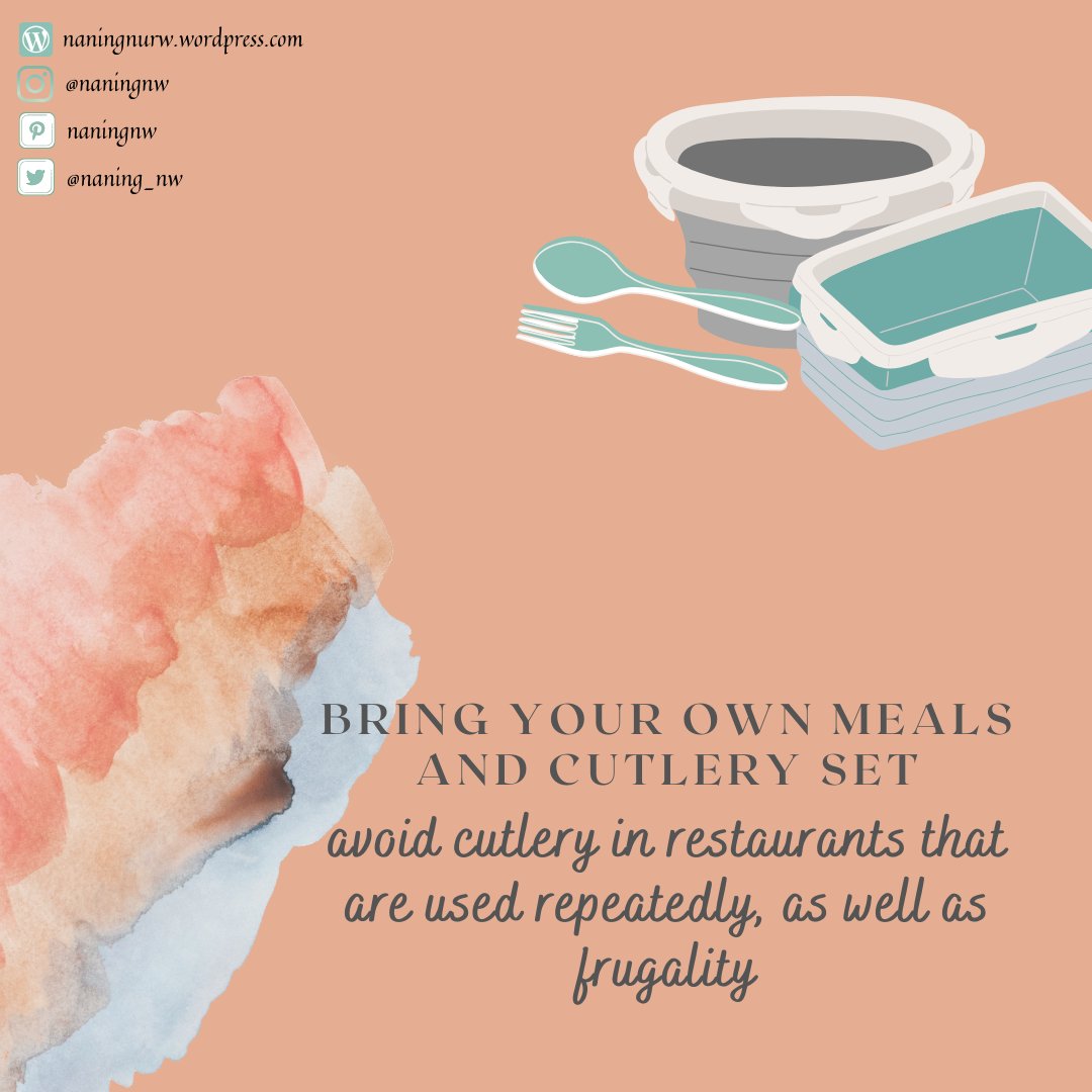 #cutlery and #lunch of your own are more safe than #restaurant. It might be dangerous!
