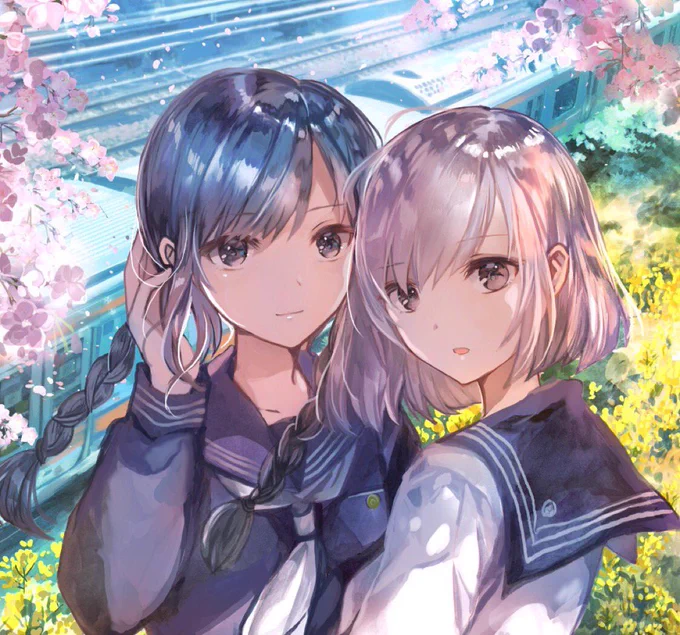 創作絵です #百合の日 