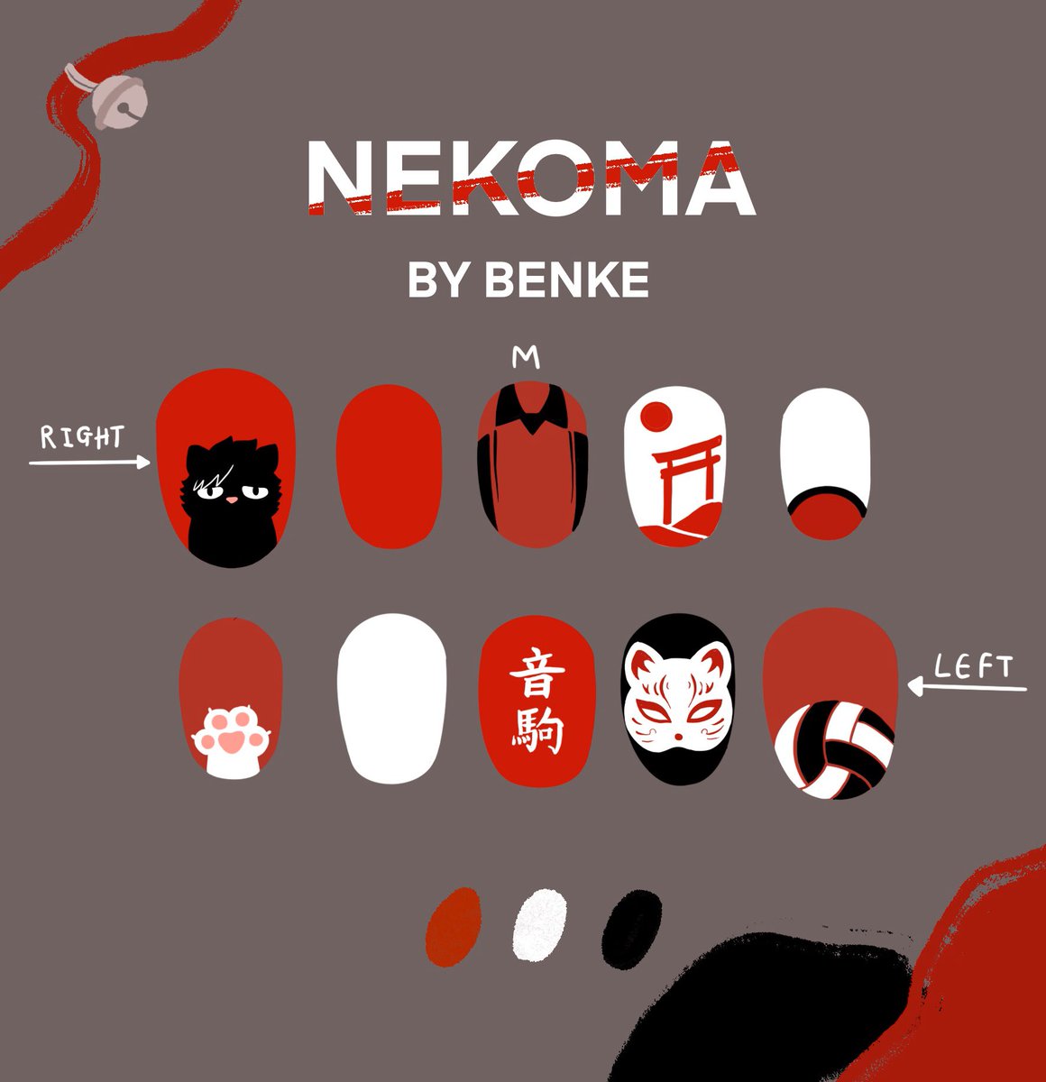 BXNKE's tweet photo. 04 HAIKYUU NEKOMA
🐈⛩ แอบทำลายเล็บมา2แบบ(คุโรโอะ—เคนมะ)🖤 https://t.co/QYX9QBzgq2