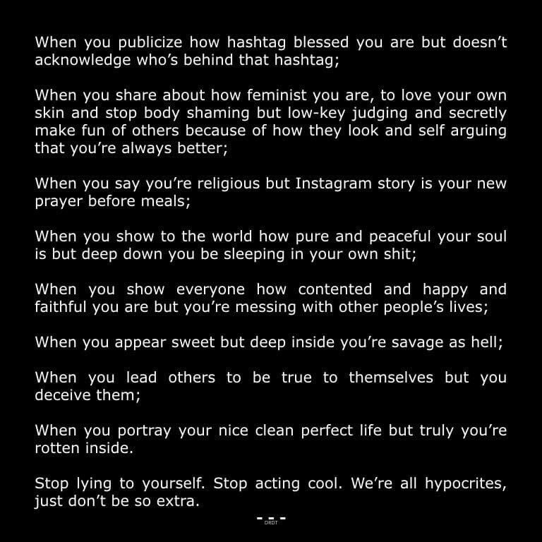 DaddyDinoSWords's tweet photo. โWEโRE ALL HYPOCRITES, JUST DONT BE SO EXTRAโ ๐๐๐ BE REAL - though its mental health sickness for not being real to yourself โaccording to American Society of Psychiatristโ
#ServingRealness #Realitybites #iAmHypocrite #SocialMediaRealness #SocialMediaMaturityLevel https://t.co/VJHOIaRkda