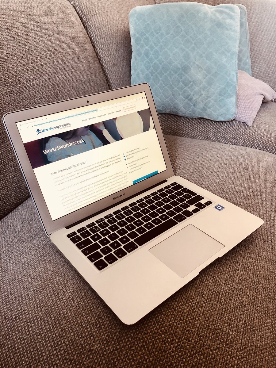 BlueSkyErgo's tweet image. Online Thuiswerkplekcheck: 30-60 min advies: inrichting thuiswerkplek, werkhouding, beginnende klachten, pauze&apos;s, beweegmomenten en oefeningen. #preventie #fysiekebelasting #goedwerkgeverschap blueskyergonomics.nl/diensten/werkp…