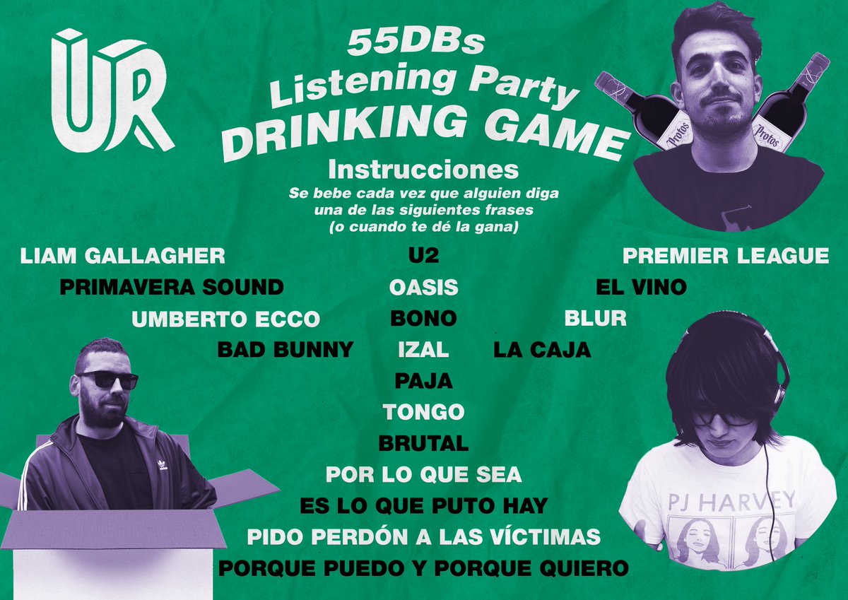 Hoy volvemos 55DBs con el disco ''Lonerism'' de Tame Impala. Y ADEMÁS, os presentamos el bingo del programa. Cada vez que se diga una de estas frases o se hable de uno de los temas: chupito.