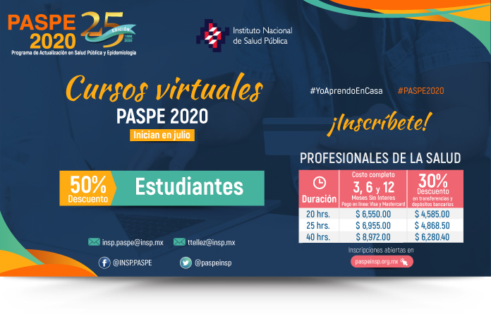 1CINyS's tweet photo. Te invitamos a nuestros cursos en línea @paspeinsp 2020. 
Conoce más en 👉 https://t.co/lCYz6z3s7a

Aprende desde casa y #TransmiteSalud
#YoAprendoEnCasa #PASPE2020 https://t.co/qO7fFBAl44