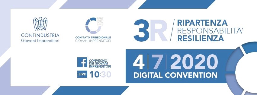 3R - Ripartenza, Responsabilità, Resilienza

Non perderti la digital convention GI dedicata a come riparte l'impresa nel post Covid-19, attraverso le testimonianze di imprenditori, esperti e startup

Segui l’evento online il 4 luglio sulla pagina Facebook: facebook.com/3regGI/