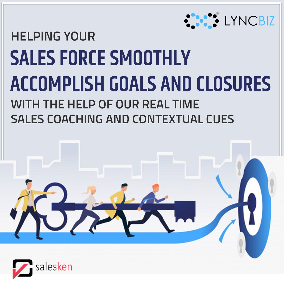 Lyncbiz's tweet photo. Compiling data science with AI to ensure a boost in your sales performance and aiding your team with the right skill set to converse with potential customers #salesperformance #boostgrowth #expand #salesteam #salesforce #salestechniques #customersatisfaction #Salesken #lyncbiz https://t.co/3B4mUPfeSc
