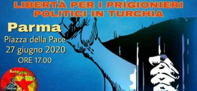 ReteKurdistan's tweet photo. 27 Giugno-Libertà Per i Prigionieri/e Politici in Turchia- Parma
https://t.co/FctyQOevNv https://t.co/n3YGyDRcUf
