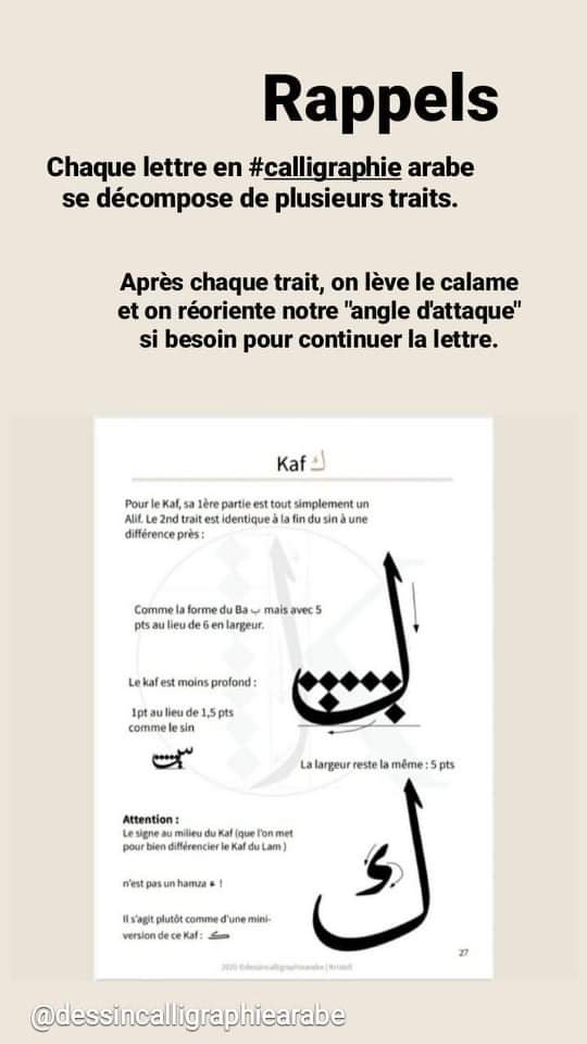 Dessin Calligraphie Arabe On Twitter Ensuite On Peut Apprendre Correctement Comment Ecrire Un Mot