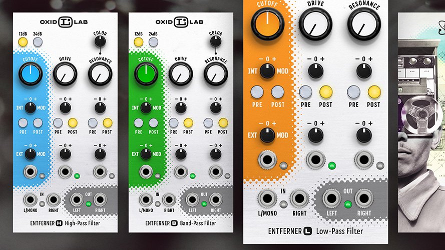 vcvrack's tweet photo. Oxidlab (https://t.co/zLcCs6ASX2) has released Entferner for VCV Rack, including 3 high-quality voltage-controlled filters with distortion and color adjustment. Entferner LE includes a free 12dB/oct low-pass filter. Available on the VCV Library.
https://t.co/gckrPJSeNP https://t.co/CI5Mf2YhBl