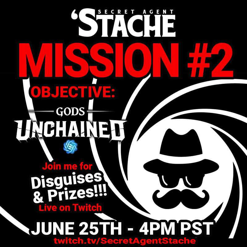 CryptoStache's tweet image. Double &apos;Stache today!

Join me at 4pm on twitch.tv/secretagentsta… for my weekly mission with Disguises &amp;amp; Prizes streaming @GodsUnchained 

Then at 7pm the monthly @bit_active crypto meetup with @thegastoncruz &amp;amp; guests @ricecrypto @erinnakamoto 

RSVP meetup.com/bitactive