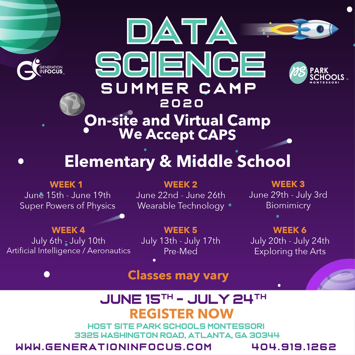 Join us for summer camp!