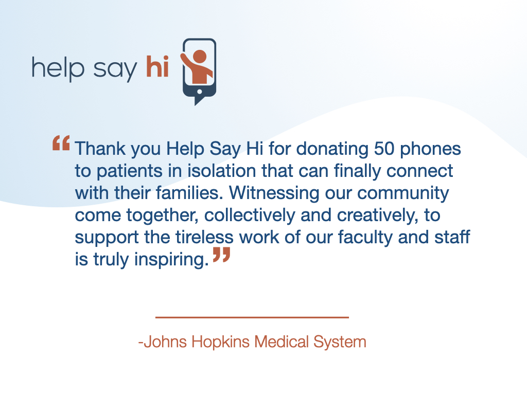 HelpSayHi's tweet image. Why we continue to strive every day to donate devices to those in need 🙏🏻