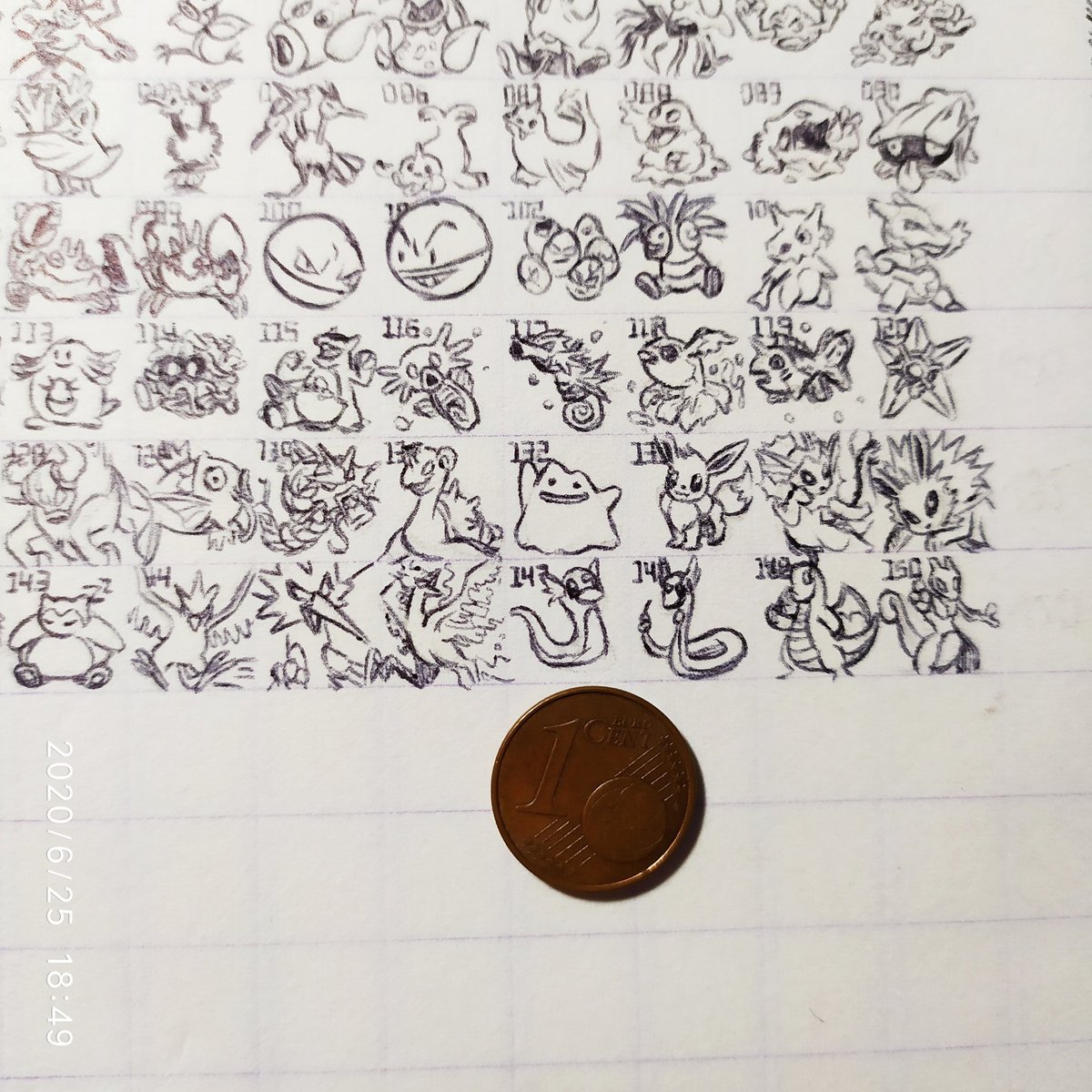 Onimecroco's tweet photo. Première génération terminée !!!
#minidex #Mini #Pokemon #howsmallcanyoudraw #1cent https://t.co/kEasWlhrFD