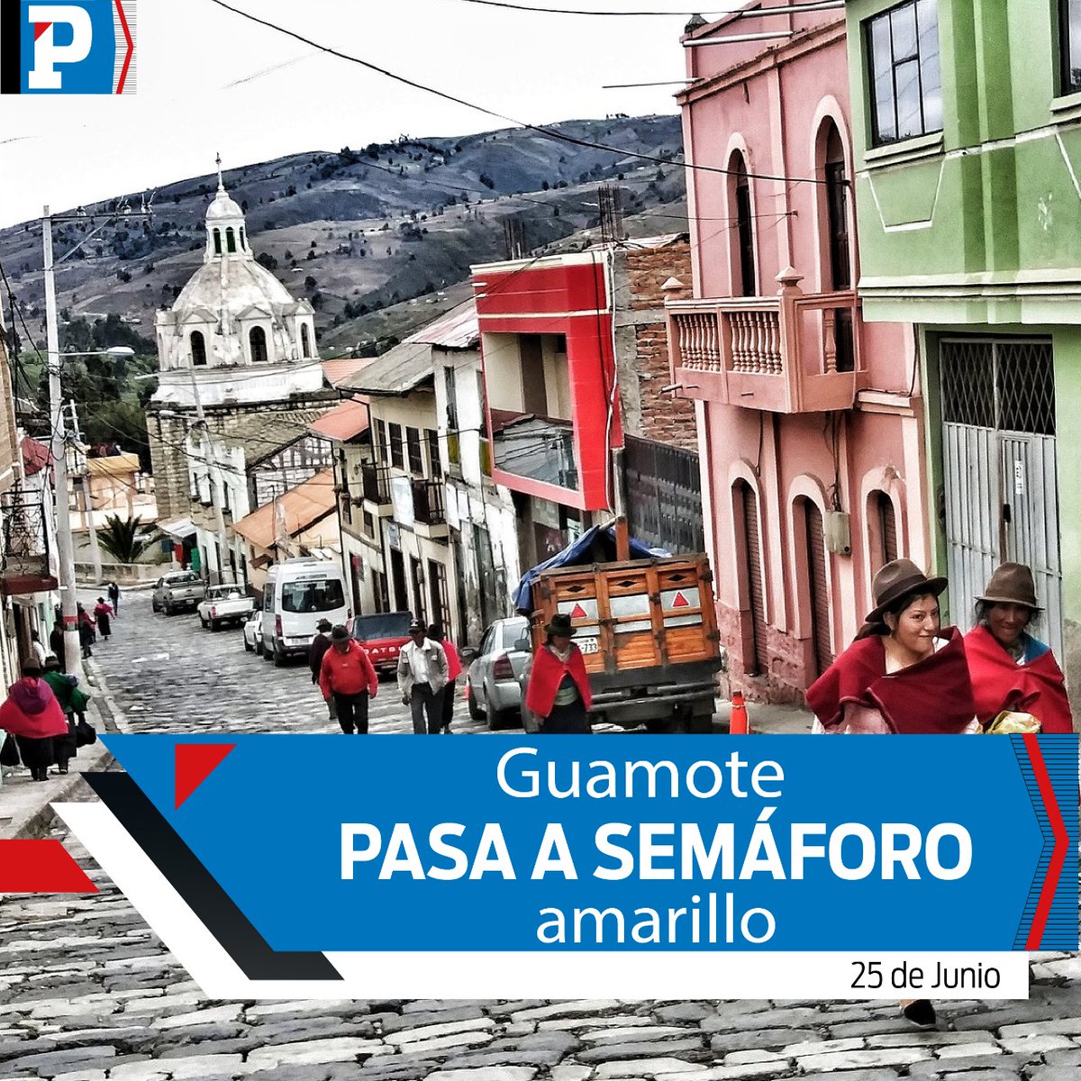 SomosLaPrensaEc's tweet photo. #CHIMBORAZO: #Guamote es otro de los cantones de la provincia de Chimborazo que cambia de color en el #semáforo, pasa de rojo a amarillo, esta resolución tomó el #COE_Cantonal que preside el alcalde, #DelfínQuishpe.
📰Detalles en la edición impresa de HOY📰
#LaPrensaInforma https://t.co/KtluSFZLYw